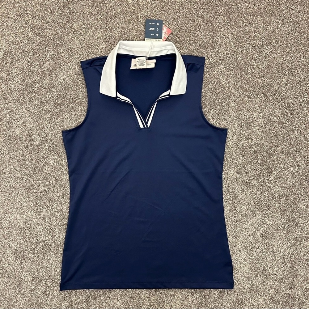 Tommy Bahama Women Racquet & Paddle Sleeveless V-Neck Top Size S - Small - NWT - Picture 2 of 11